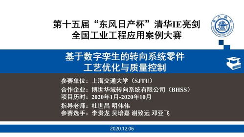 上海交大學子問鼎全國工業工程課程設計大賽特等獎，展現卓越工程設計服務能力